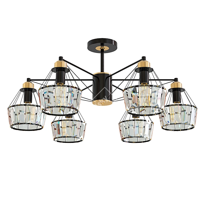 Industrial Loft Pendant Light 3D model image 1