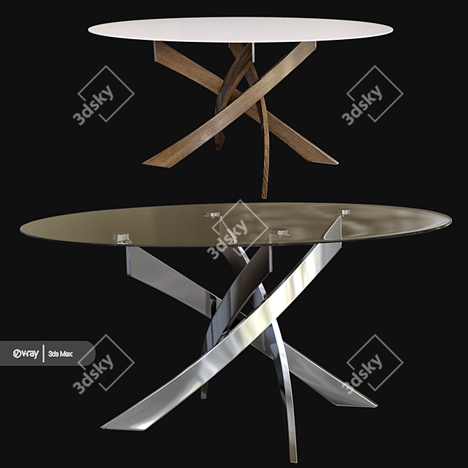 Modern Orren Ellis Coffee Table 3D model image 1