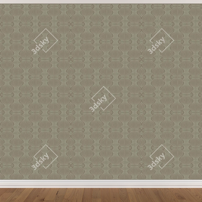 Seamless Wallpaper Set - 3 Colors 3D model image 2