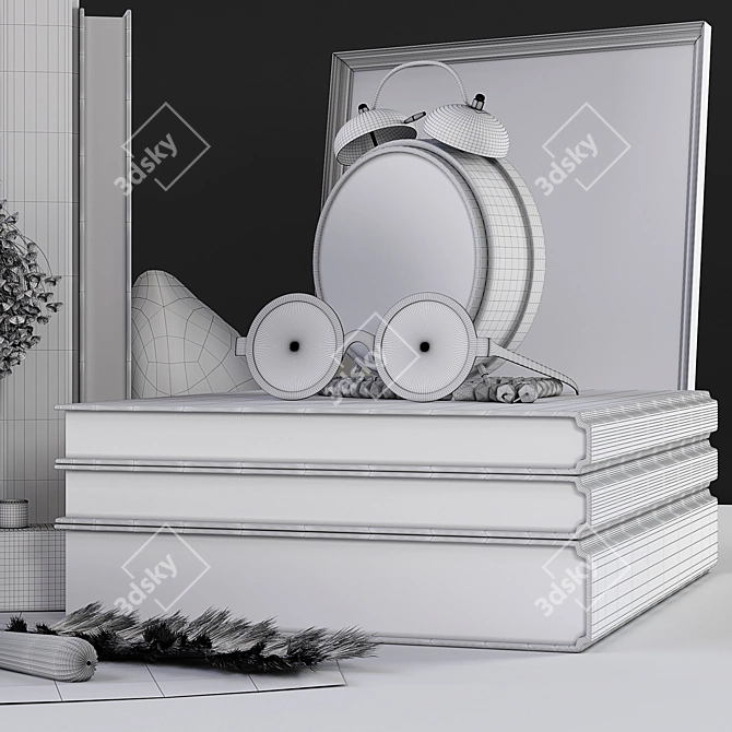 Vintage Decorative Set 3D model image 4