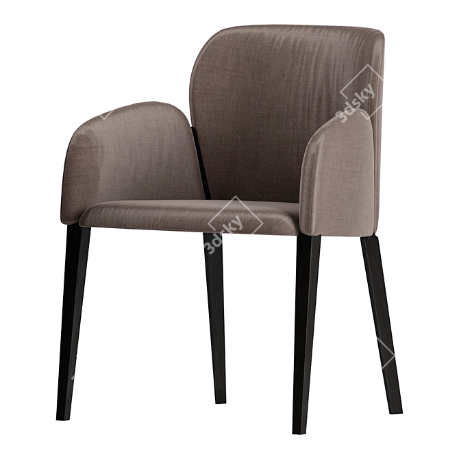 Busnelli Zip: Sleek and Stylish Chair 3D model image 1