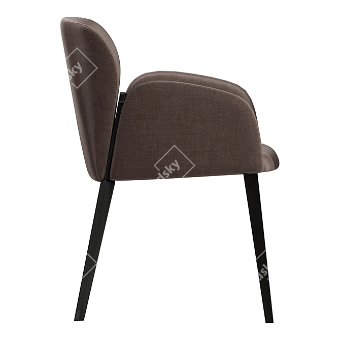 Busnelli Zip: Sleek and Stylish Chair 3D model image 3