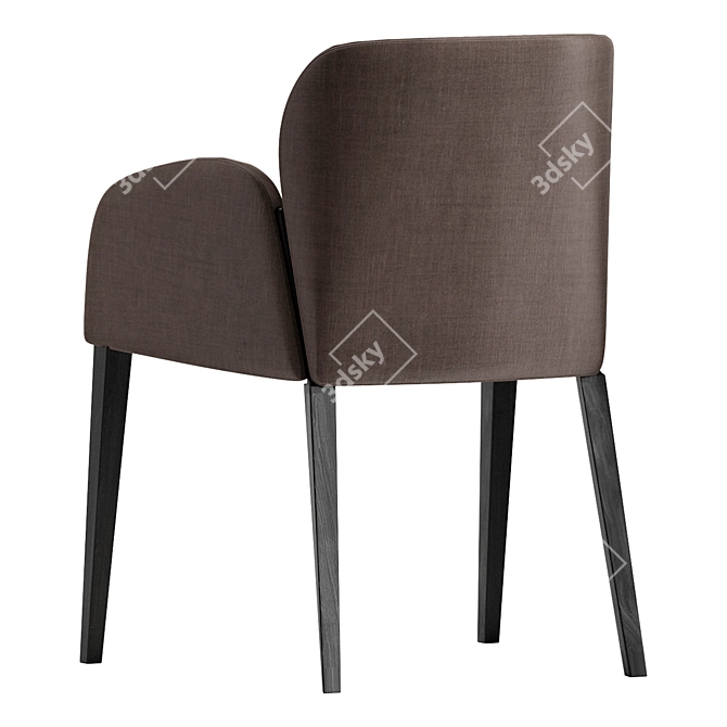 Busnelli Zip: Sleek and Stylish Chair 3D model image 4