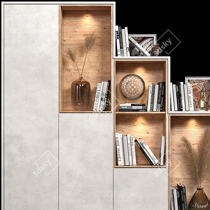 Elegant Storage Solution: Decorative Wardrobe 3D model image 3