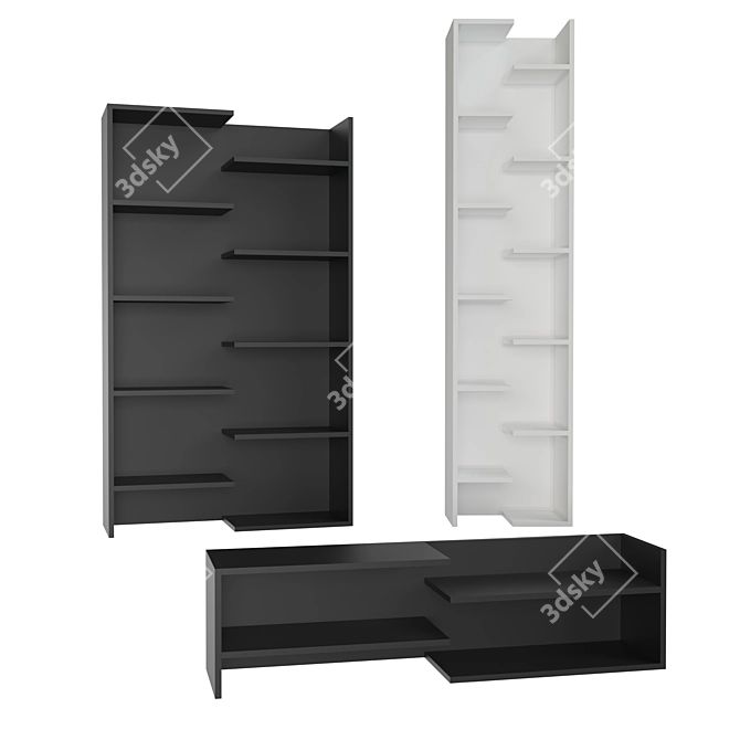 Modern Bookcase by Desalto 3D model image 1