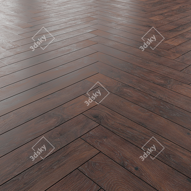 Multi-Pattern Laminate Flooring 3D model image 4