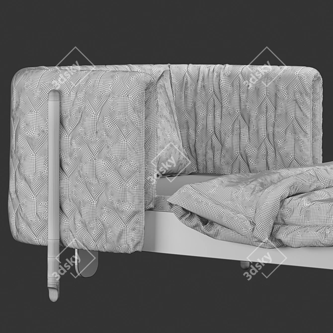 CozyDreams Baby Bed - 1750x1100mm 3D model image 4