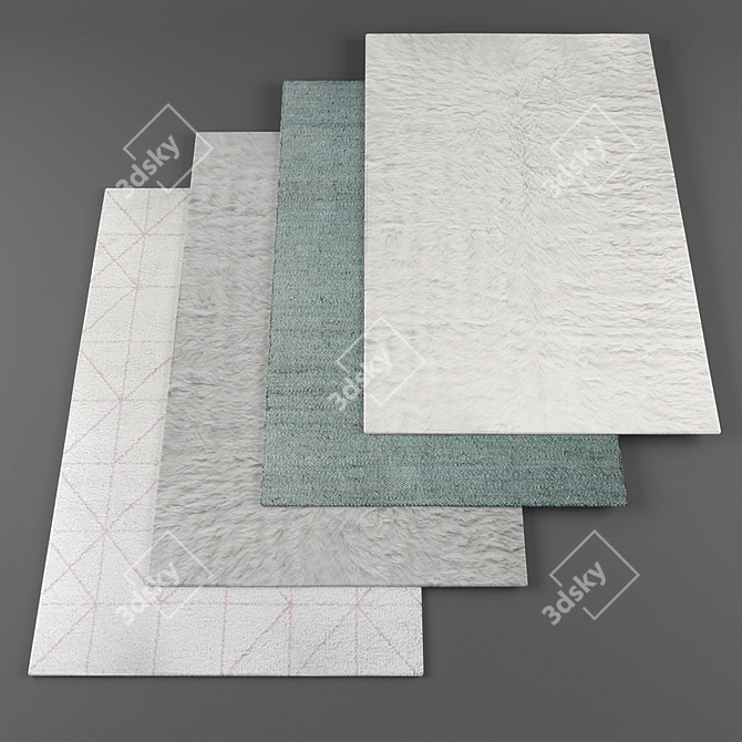 Luxury Atlas Rugs Collection 3D model image 1