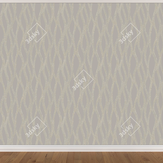 Seamless Wallpaper Set 1138 (3 colors) 3D model image 3