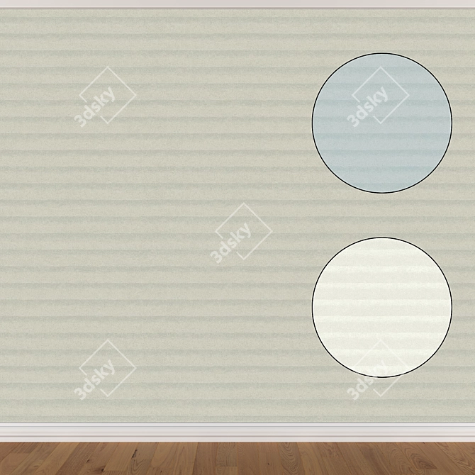 Seamless Wallpaper Set - 3 Colors 3D model image 1