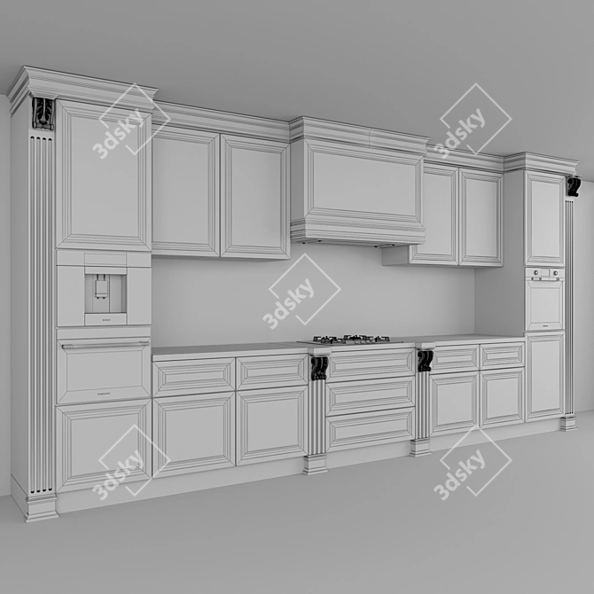 Bosch Coffee Maker Kitchen Set 3D model image 3