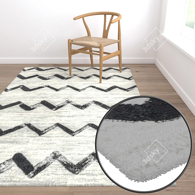 Luxury Carpet Set - High-Quality Textures 3D model image 5