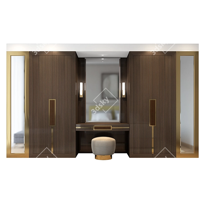 Glam Reflections Dressing Room 3D model image 1