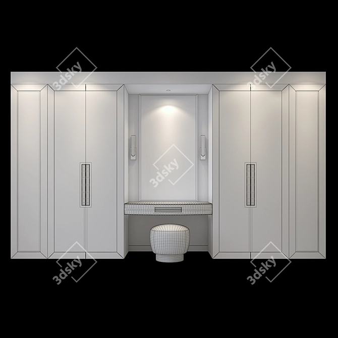 Glam Reflections Dressing Room 3D model image 2