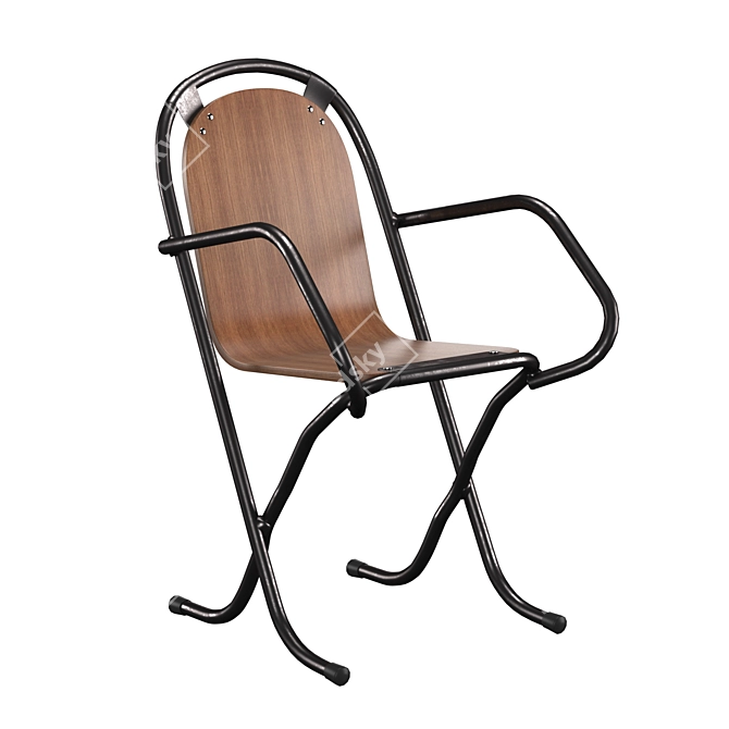 Sebel Ply Chair: Vintage Industrial Style 3D model image 3