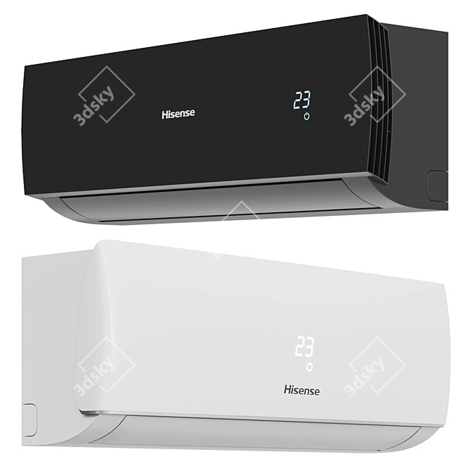 High-Performance Hisense Air Conditioners 3D model image 1