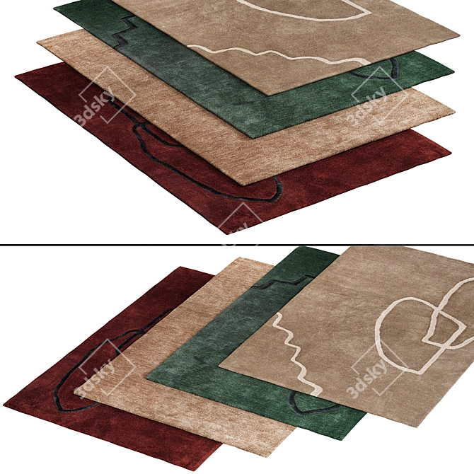 Elegant 126 Carpet, 200x300cm 3D model image 2