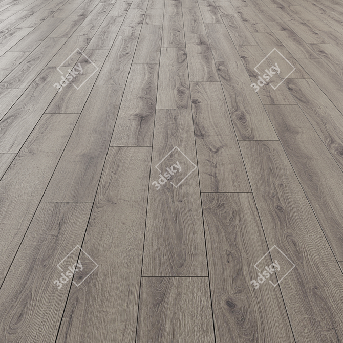 Versatile Laminate Flooring: 3 Designs & Multiple Tile Options 3D model image 2