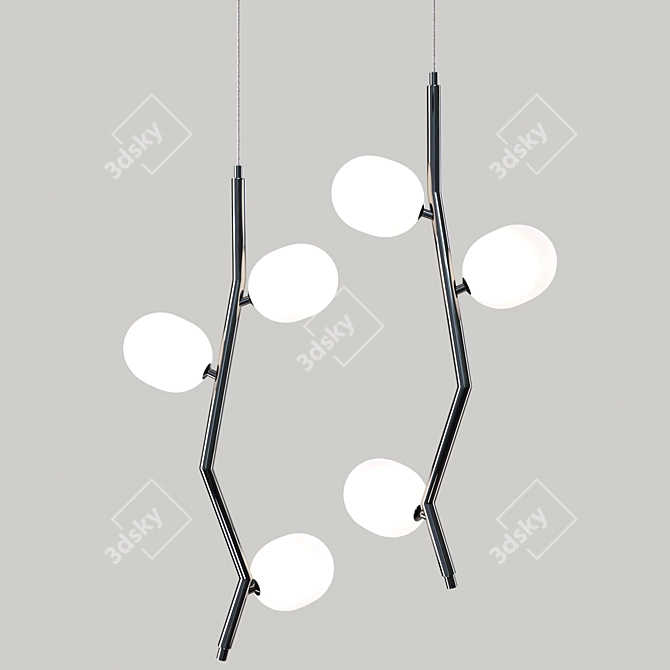 Stylish Branch Pendant Light 3D model image 2