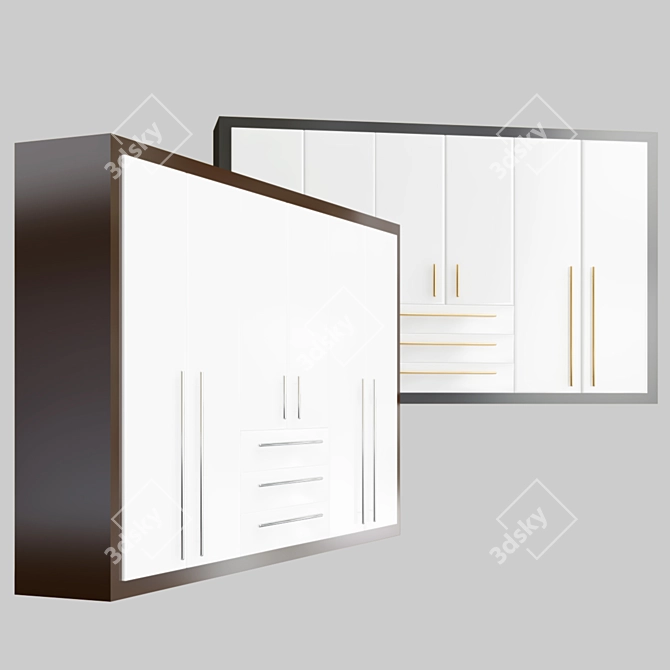 Sleek Wardrobe Solutions: Modern Design 3D model image 1