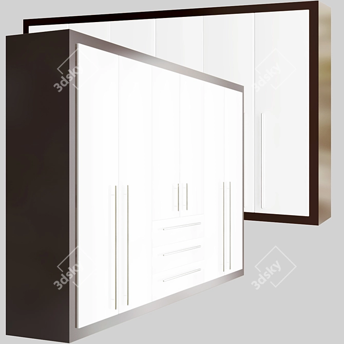 Sleek Wardrobe Solutions: Modern Design 3D model image 2