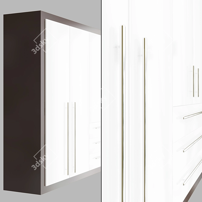 Sleek Wardrobe Solutions: Modern Design 3D model image 3