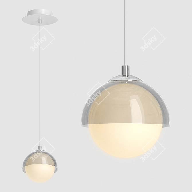 Sleek Agder One Pendant Lamp 3D model image 1