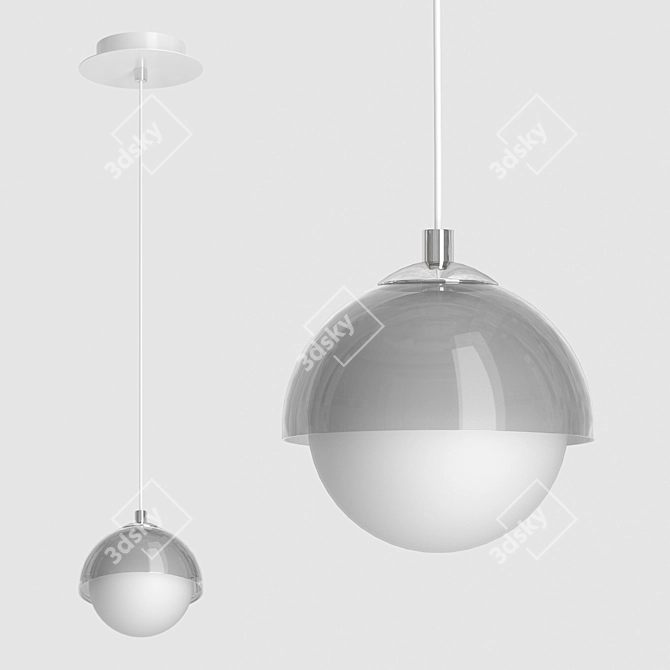 Sleek Agder One Pendant Lamp 3D model image 2