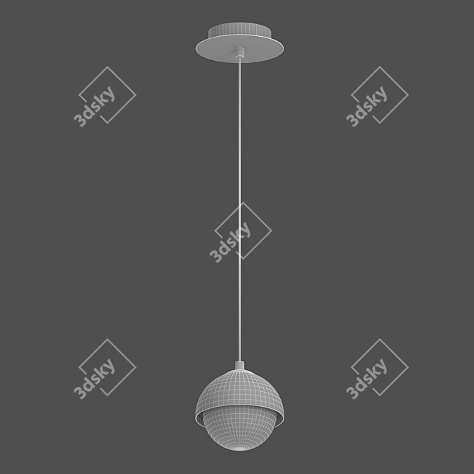 Sleek Agder One Pendant Lamp 3D model image 3