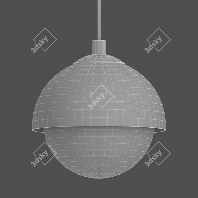 Sleek Agder One Pendant Lamp 3D model image 4