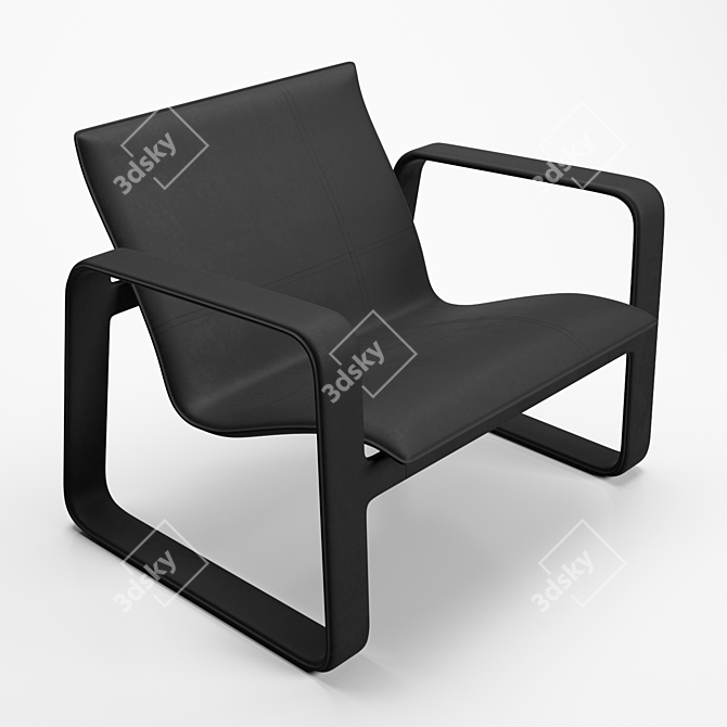 Elegant Nubi Poltrona Chair 3D model image 9