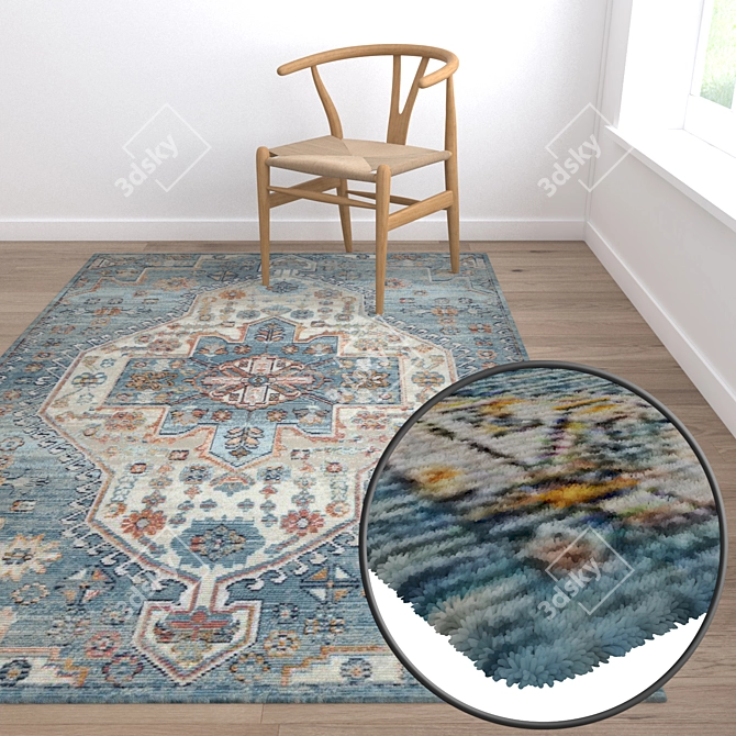 Luxury Carpet Set: High-Quality Textures 3D model image 5