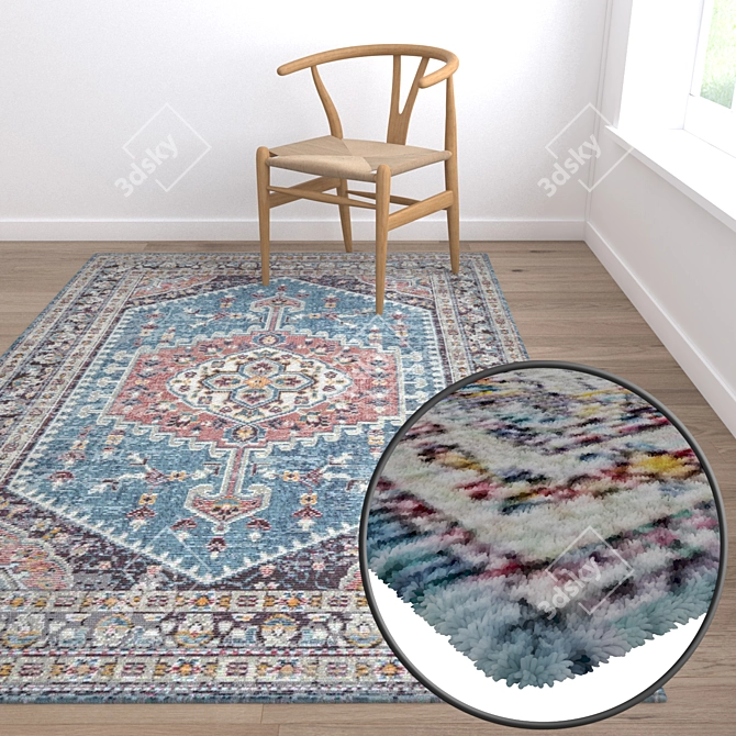 Versatile High-Quality Carpet Set 3D model image 5