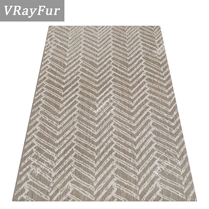 Luxury Rug Collection: 3 High-Quality Carpets Set 3D model image 2