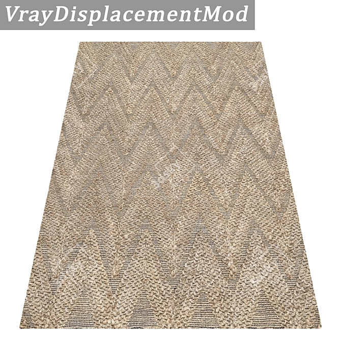 Luxury Rug Collection: 3 High-Quality Carpets Set 3D model image 3