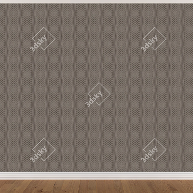 Seamless Wallpaper Set: 3 Colors - 3D Models & Textures 3D model image 4