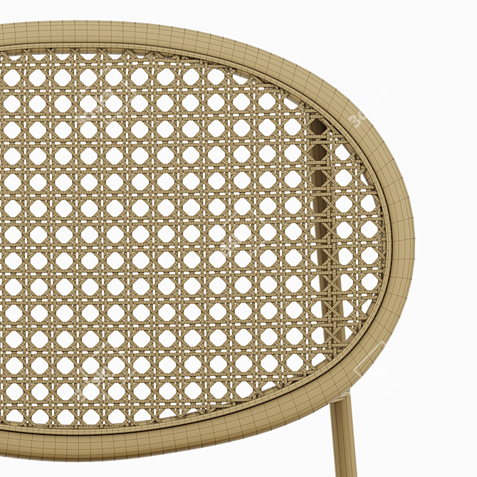 Drift Rattan Chairs: Modern Elegance for any Space 3D model image 3