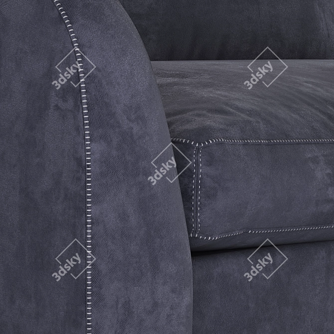 Modern Luxury Simon Sofa by Ulivi 3D model image 4