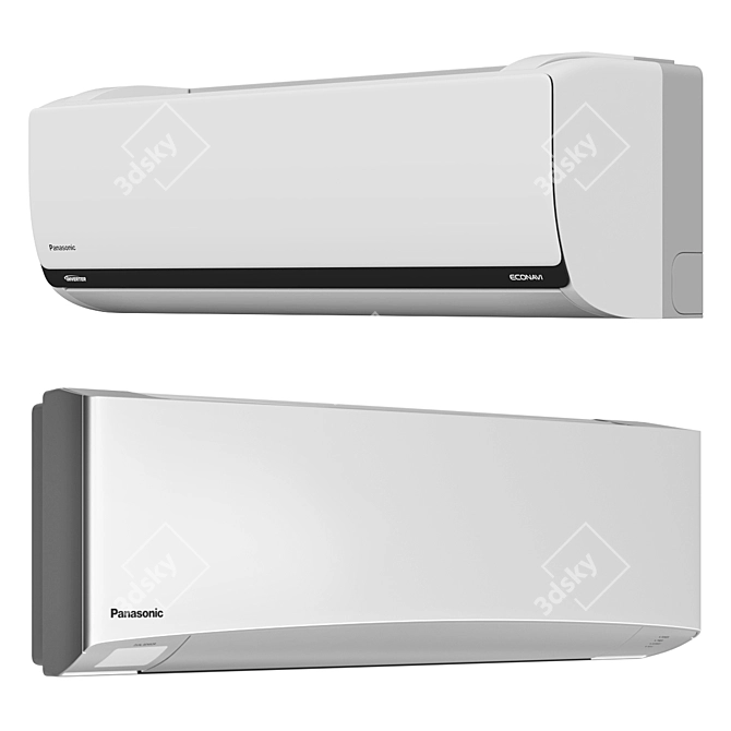 Panasonic Air Conditioners: Cool and Efficient 3D model image 1