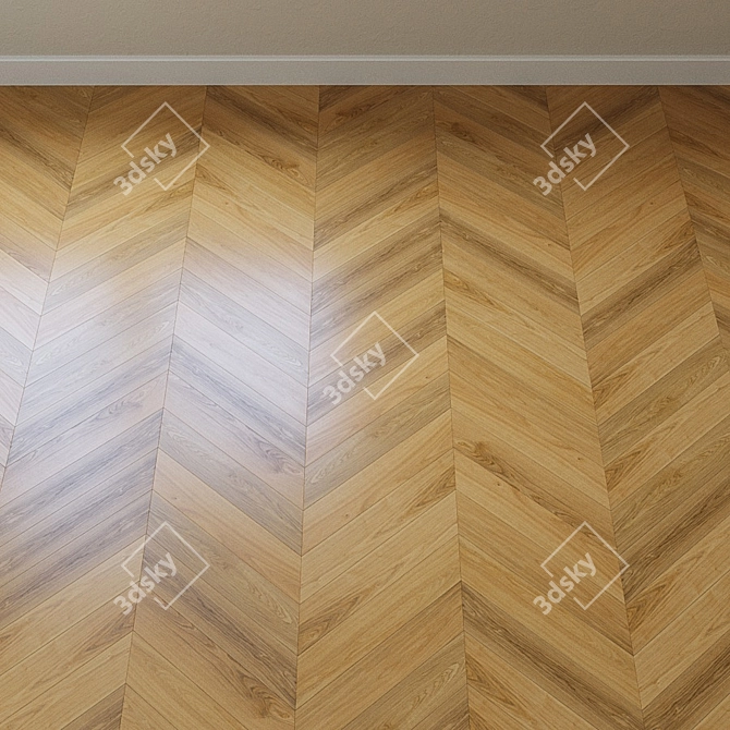 Upofloor Oak Parquet Board 3D model image 3