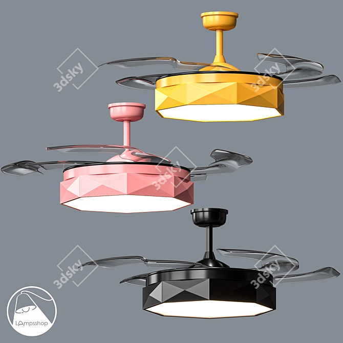 Nordik Kids Chandelier | LampsShop.ru 3D model image 1