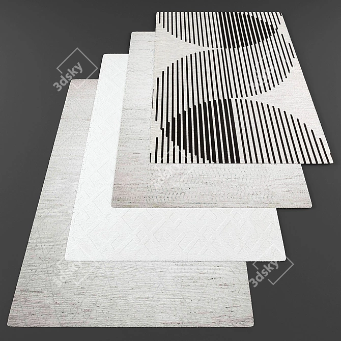 Title: Modern Style Rug Collection 3D model image 1