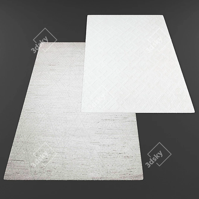 Title: Modern Style Rug Collection 3D model image 3