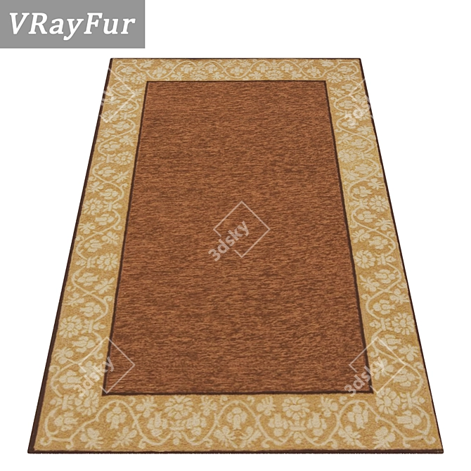 Luxury Carpet Set: High-Quality Textures for All Perspectives 3D model image 2