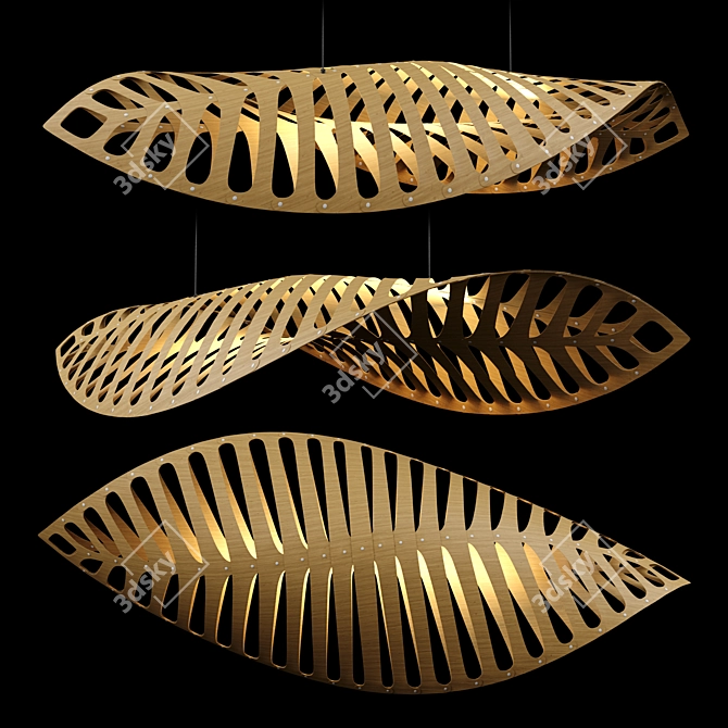 Elegant Organic Lighting by David Trubridge 3D model image 1