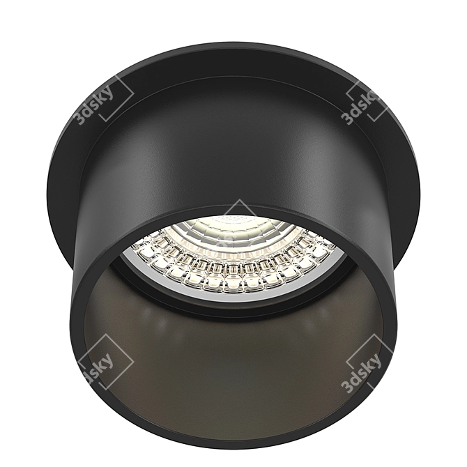 Sleek Recessed Lighting: Maytoni DL050-01B 3D model image 1