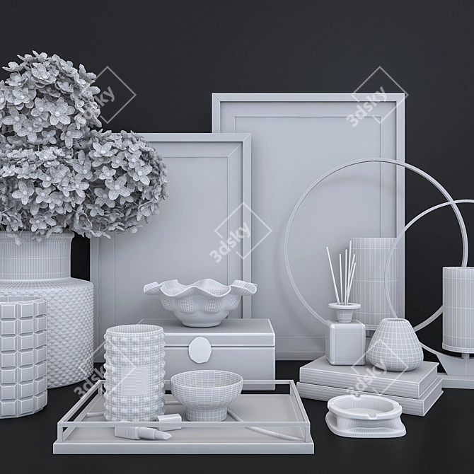3D Decorative Set: Versatile Formats 3D model image 5
