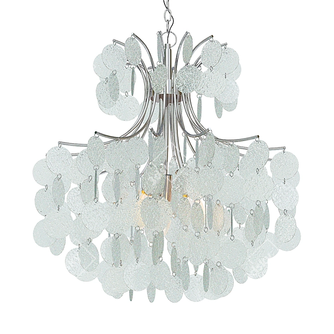 Bolla Glass Pendant Chandelier 3D model image 1