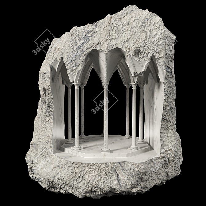 Sculpted Marble Masterpiece 3D model image 1