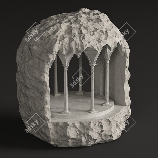 Sculpted Marble Masterpiece 3D model image 7